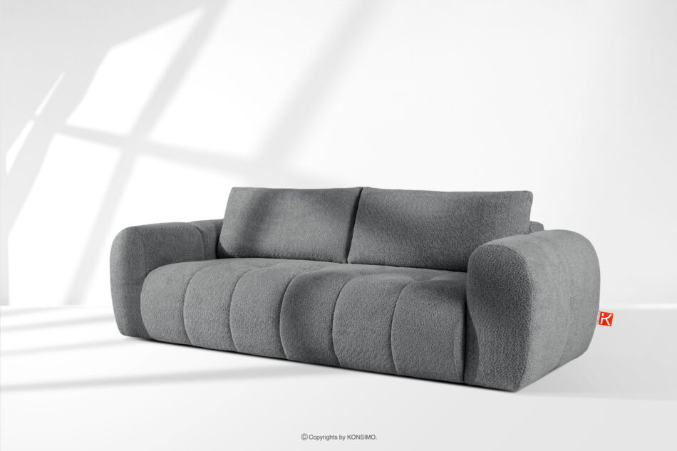 LIRA Sofa boucle w stylu japandi ciemny szary ciemny szary - zdjęcie 18