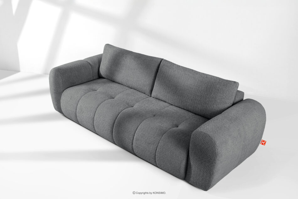 LIRA Sofa boucle w stylu japandi ciemny szary ciemny szary - zdjęcie 19