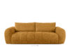 Sofa boucle w stylu japandi miodowy