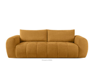 LIRA, https://konsimo.pl/kolekcja/lira/ Sofa boucle w stylu japandi miodowy miodowy - zdjęcie
