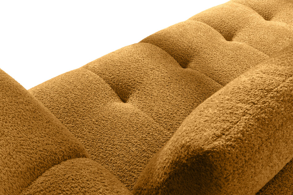 LIRA Sofa boucle w stylu japandi miodowy miodowy - zdjęcie 10