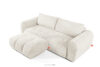 LIRA Sofa trzyosobowa w tkaninie boucle biały biały - zdjęcie 8