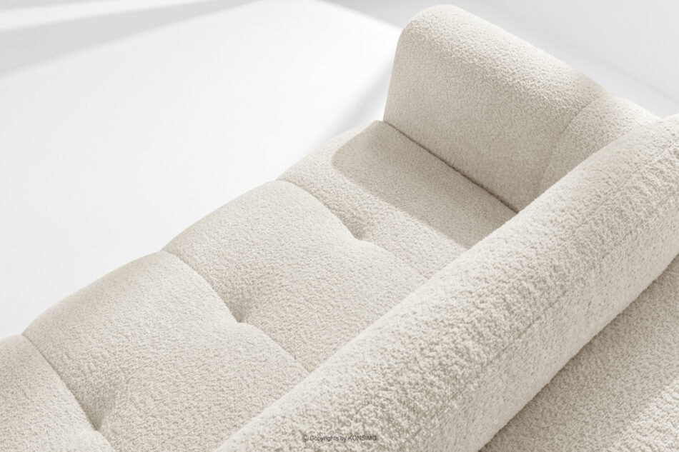 LIRA Sofa trzyosobowa w tkaninie boucle biały biały - zdjęcie 9