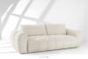LIRA Sofa trzyosobowa w tkaninie boucle biały biały - zdjęcie 2
