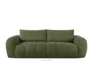 Sofa boucle w stylu japandi oliwkowy