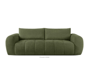 LIRA, https://konsimo.pl/kolekcja/lira/ Sofa boucle w stylu japandi oliwkowy oliwkowy - zdjęcie