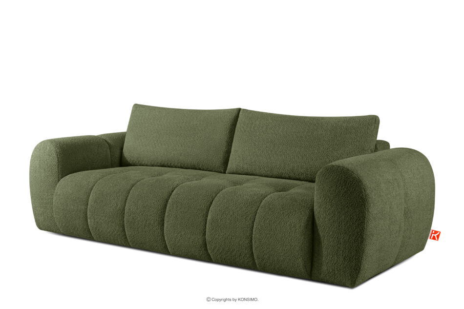 LIRA Sofa boucle w stylu japandi oliwkowy oliwkowy - zdjęcie 3