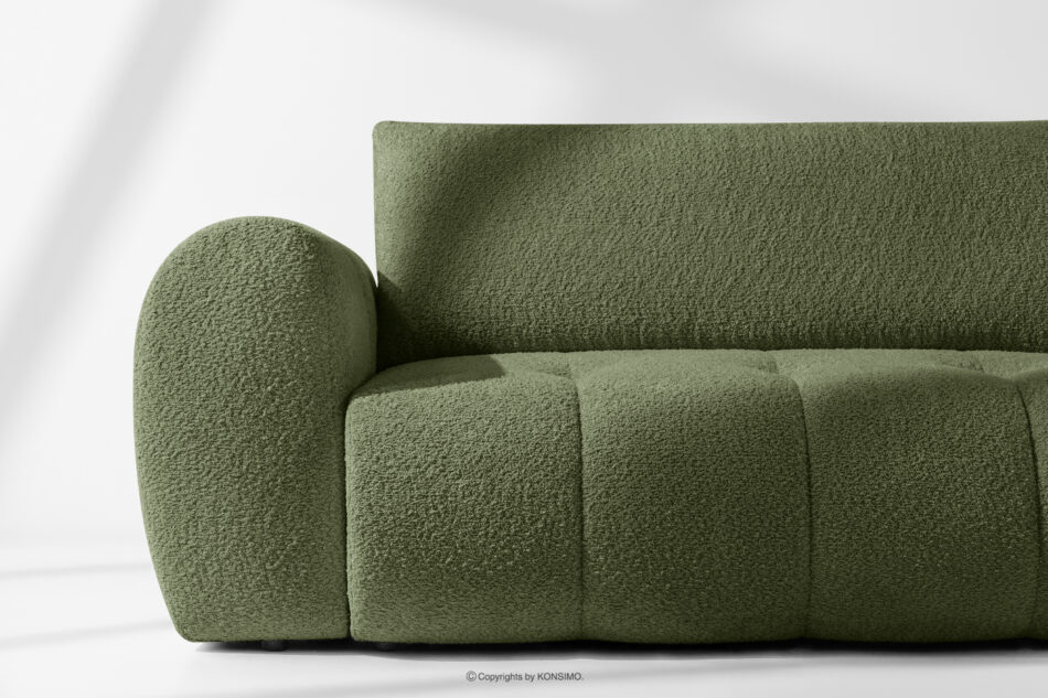 LIRA Sofa boucle w stylu japandi oliwkowy oliwkowy - zdjęcie 8