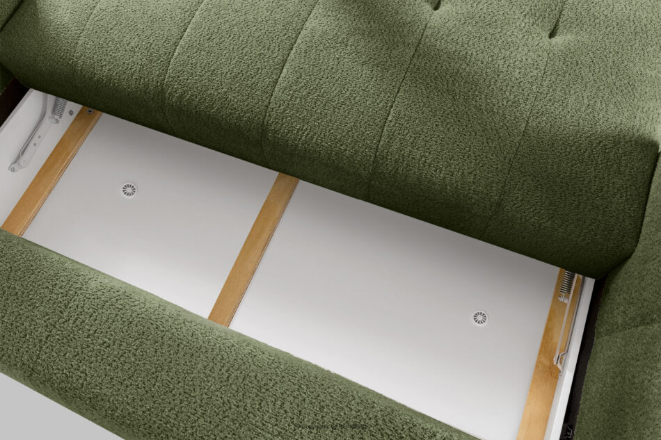 LIRA Sofa boucle w stylu japandi oliwkowy oliwkowy - zdjęcie 15