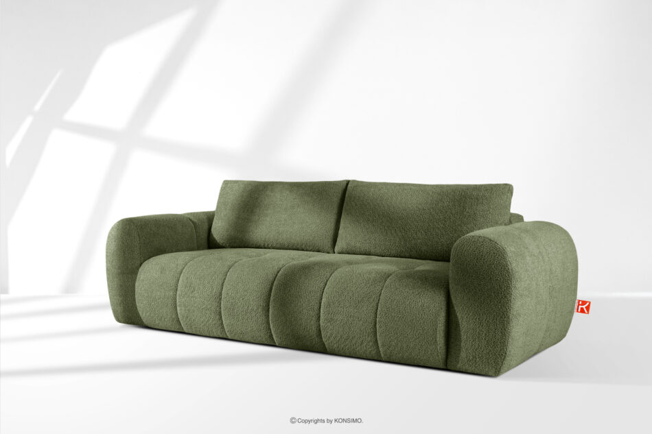 LIRA Sofa boucle w stylu japandi oliwkowy oliwkowy - zdjęcie 18
