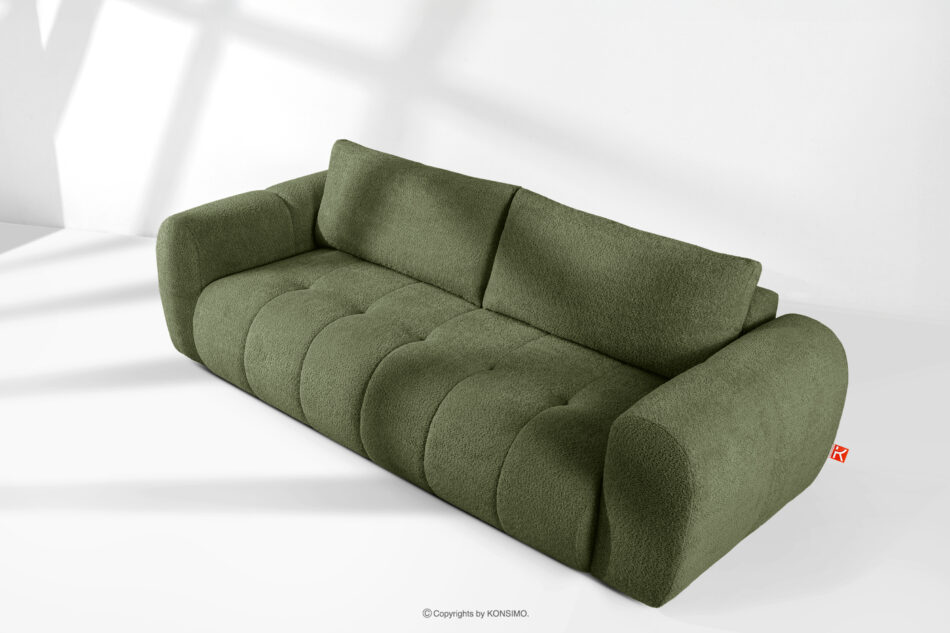 LIRA Sofa boucle w stylu japandi oliwkowy oliwkowy - zdjęcie 19