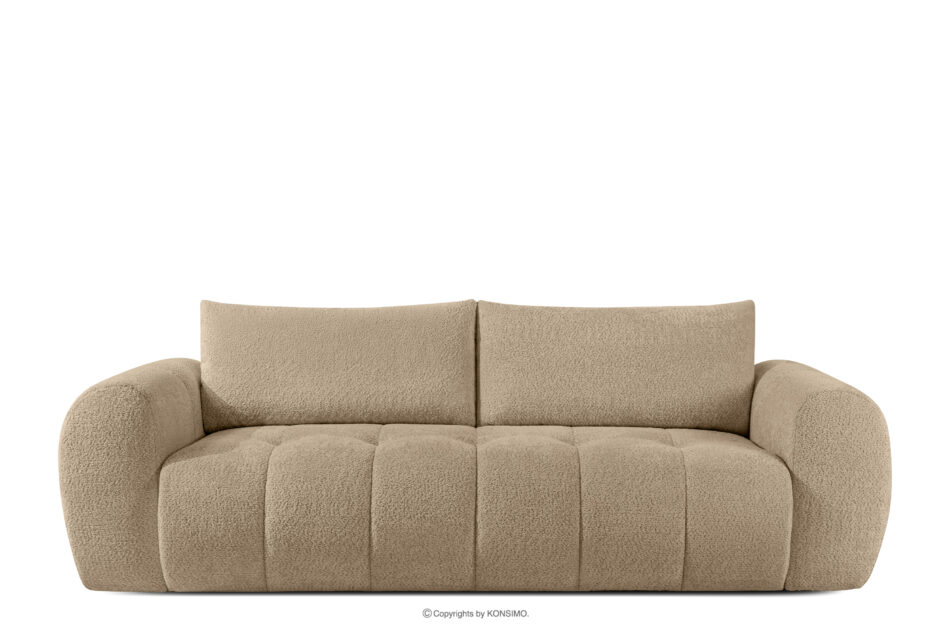 LIRA Sofa trzyosobowa w tkaninie boucle beżowy beżowy - zdjęcie 0