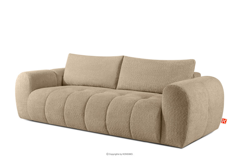 LIRA Sofa trzyosobowa w tkaninie boucle beżowy beżowy - zdjęcie 3