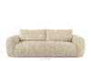 Sofa trzyosobowa w tkaninie boucle jasny beżowy