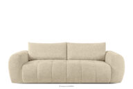 Sofa trzyosobowa w tkaninie boucle jasny beżowy