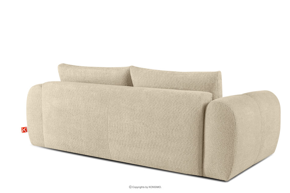 LIRA Sofa trzyosobowa w tkaninie boucle jasny beżowy jasny beżowy - zdjęcie 4