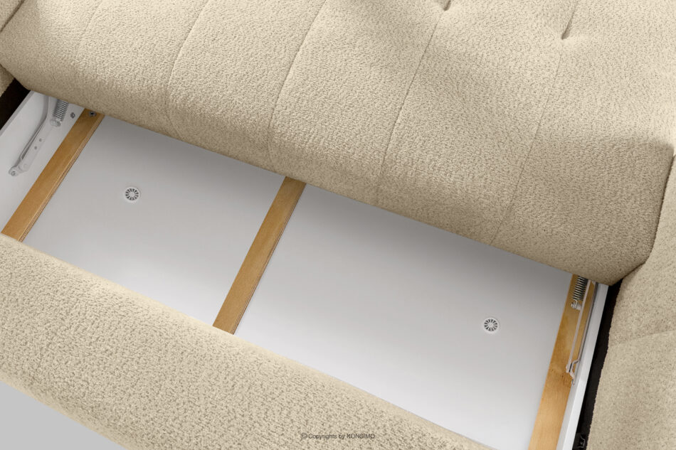 LIRA Sofa trzyosobowa w tkaninie boucle jasny beżowy jasny beżowy - zdjęcie 15