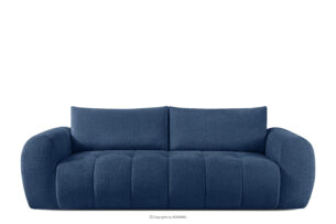 LIRA, https://konsimo.pl/kolekcja/lira/ Sofa boucle w stylu japandi granatowy granatowy - zdjęcie