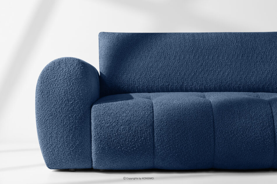 LIRA Sofa boucle w stylu japandi granatowy granatowy - zdjęcie 8