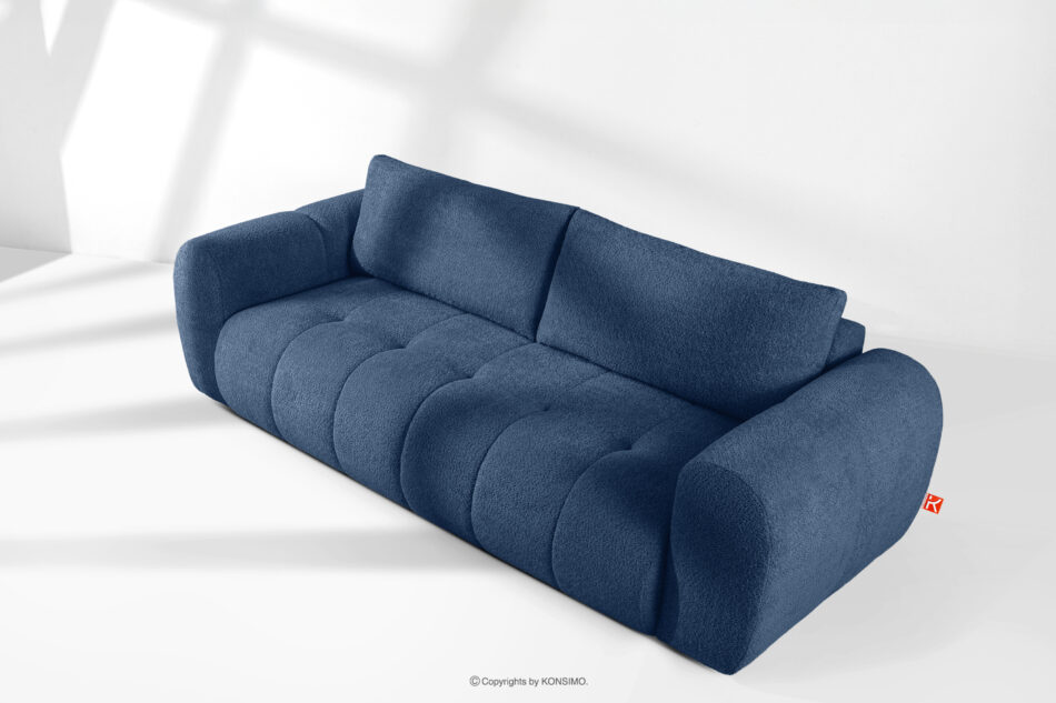 LIRA Sofa boucle w stylu japandi granatowy granatowy - zdjęcie 19