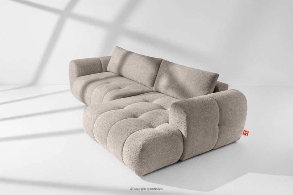 LIRA Narożnik w tkaninie boucle szary prawy szary - zdjęcie 18