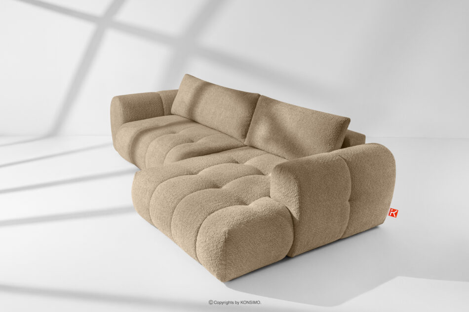 LIRA Narożnik w tkaninie boucle beżowy prawy beżowy - zdjęcie 18