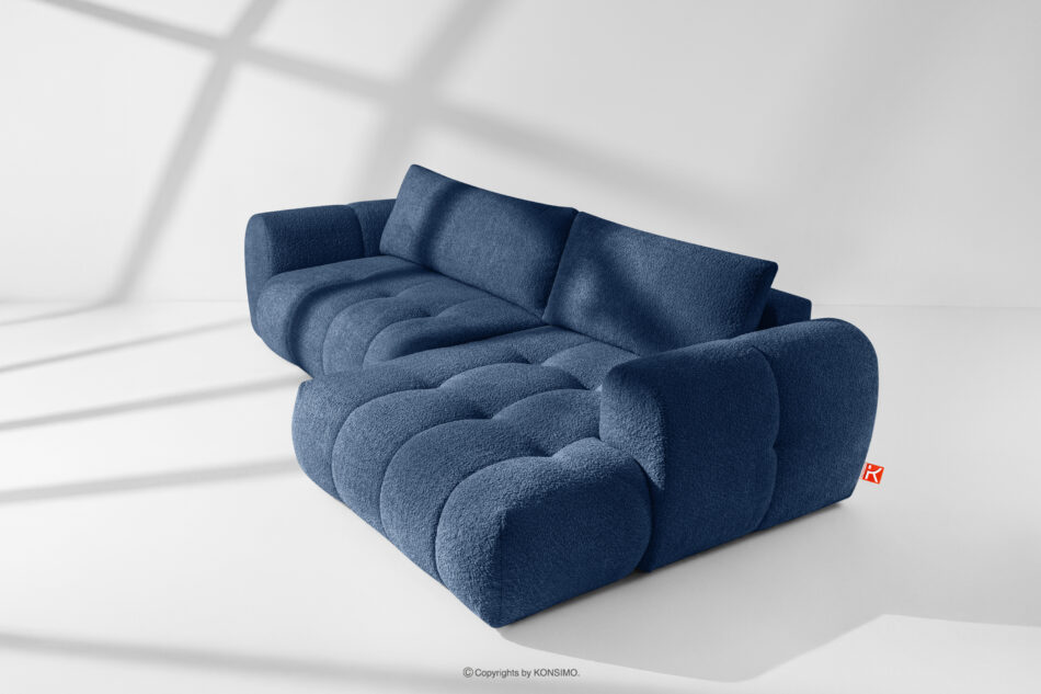 LIRA Narożnik boucle w stylu japandi granatowy prawy granatowy - zdjęcie 18