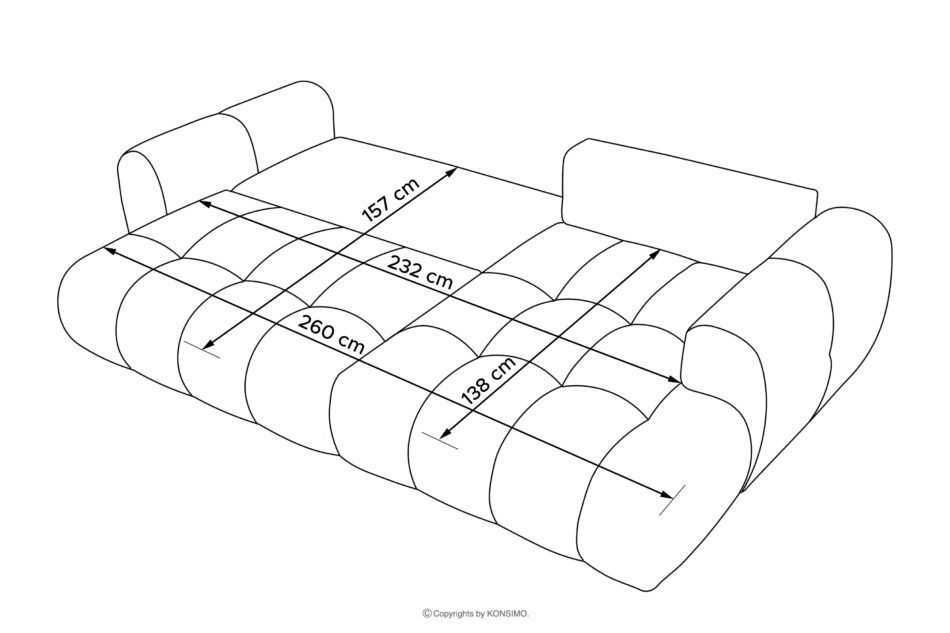 LIRA Narożnik w tkaninie boucle beżowy prawy beżowy - zdjęcie 24