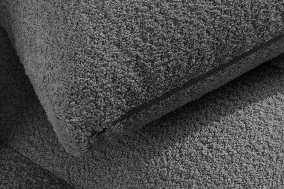 LIRA Narożnik boucle w stylu japandi ciemny szary lewy ciemny szary - zdjęcie 14