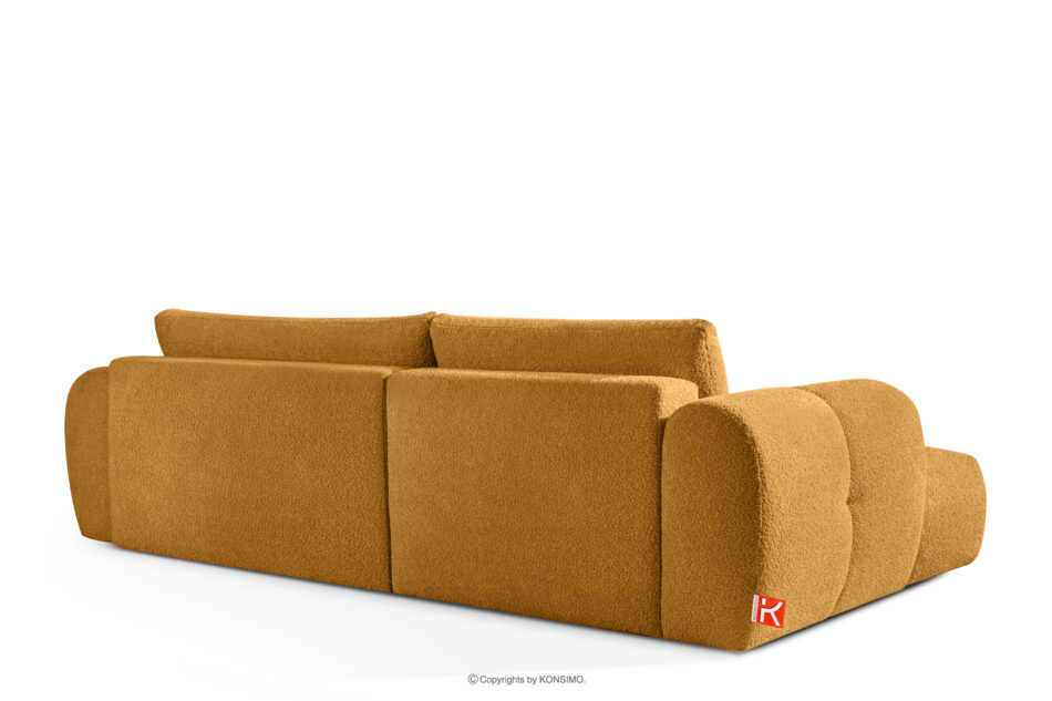 LIRA Narożnik boucle w stylu japandi miodowy lewy miodowy - zdjęcie 4