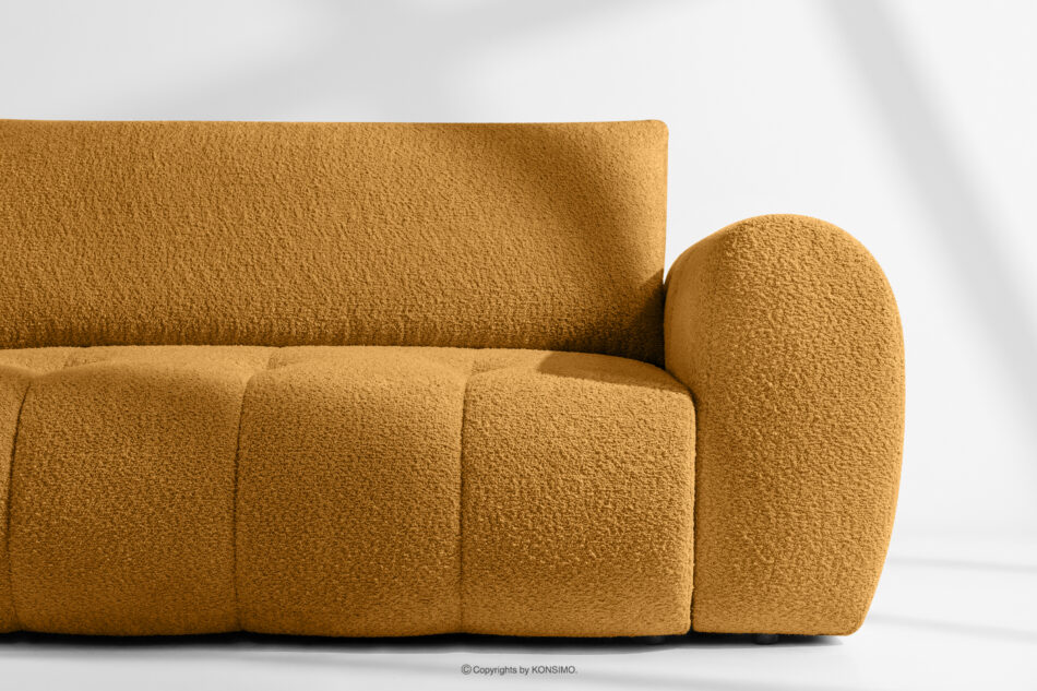 LIRA Narożnik boucle w stylu japandi miodowy lewy miodowy - zdjęcie 8