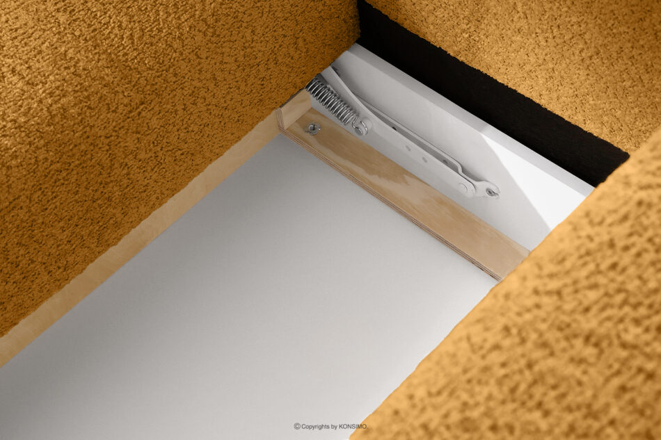 LIRA Narożnik boucle w stylu japandi miodowy lewy miodowy - zdjęcie 17