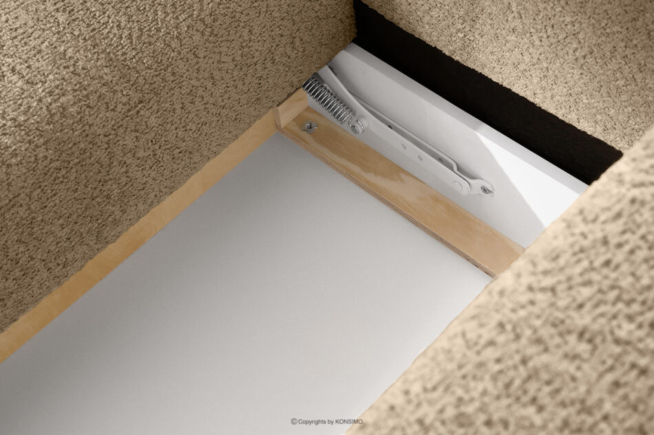 LIRA Narożnik w tkaninie boucle beżowy lewy beżowy - zdjęcie 17