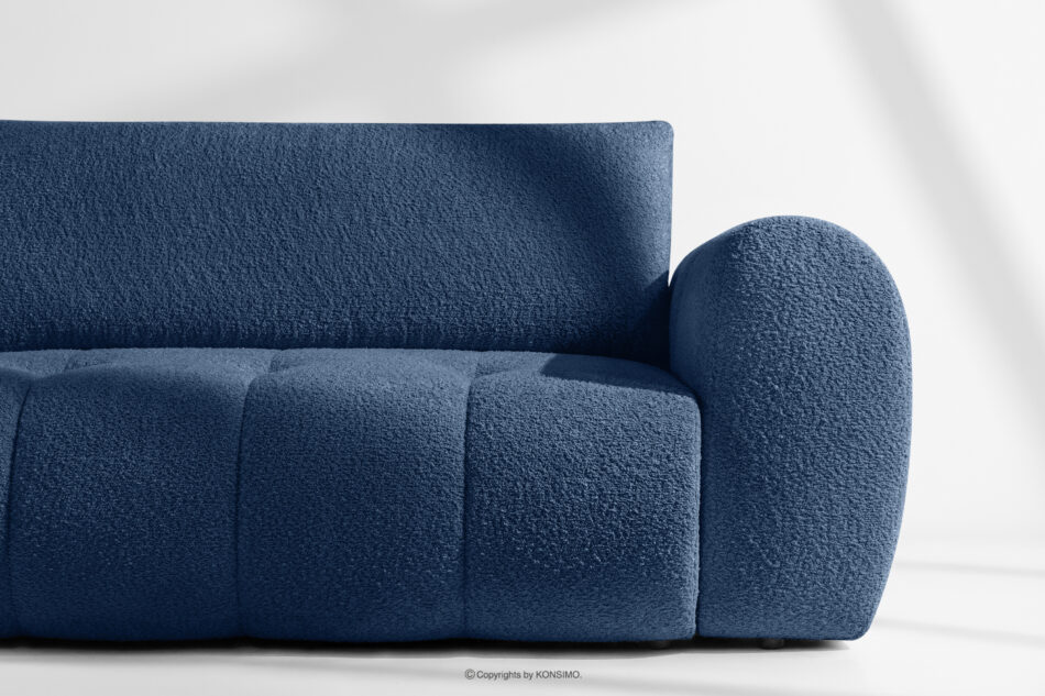 LIRA Narożnik boucle w stylu japandi granatowy lewy granatowy - zdjęcie 8