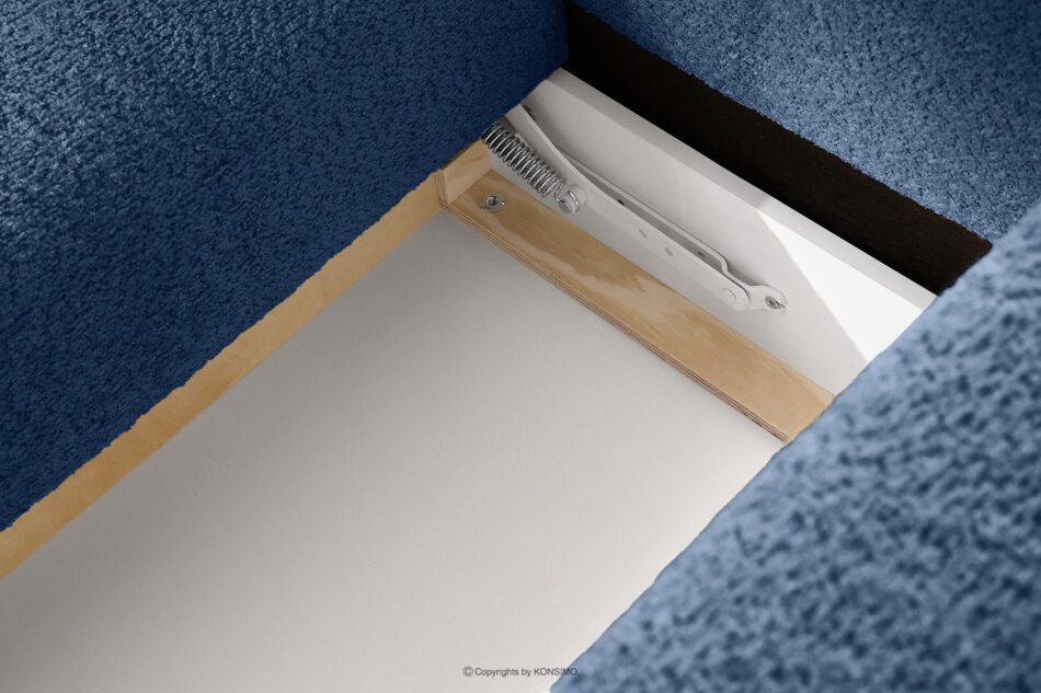 LIRA Narożnik boucle w stylu japandi granatowy lewy granatowy - zdjęcie 17