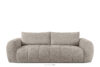 LIRA Sofa i puf w tkaninie boucle szary szary - zdjęcie 5