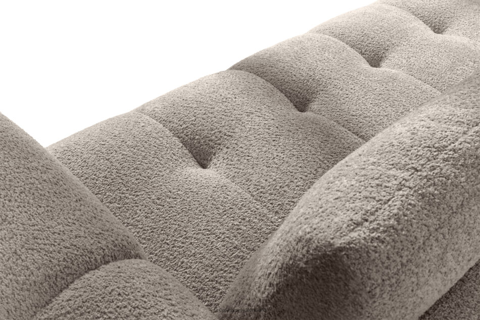 LIRA Sofa i puf w tkaninie boucle szary szary - zdjęcie 11