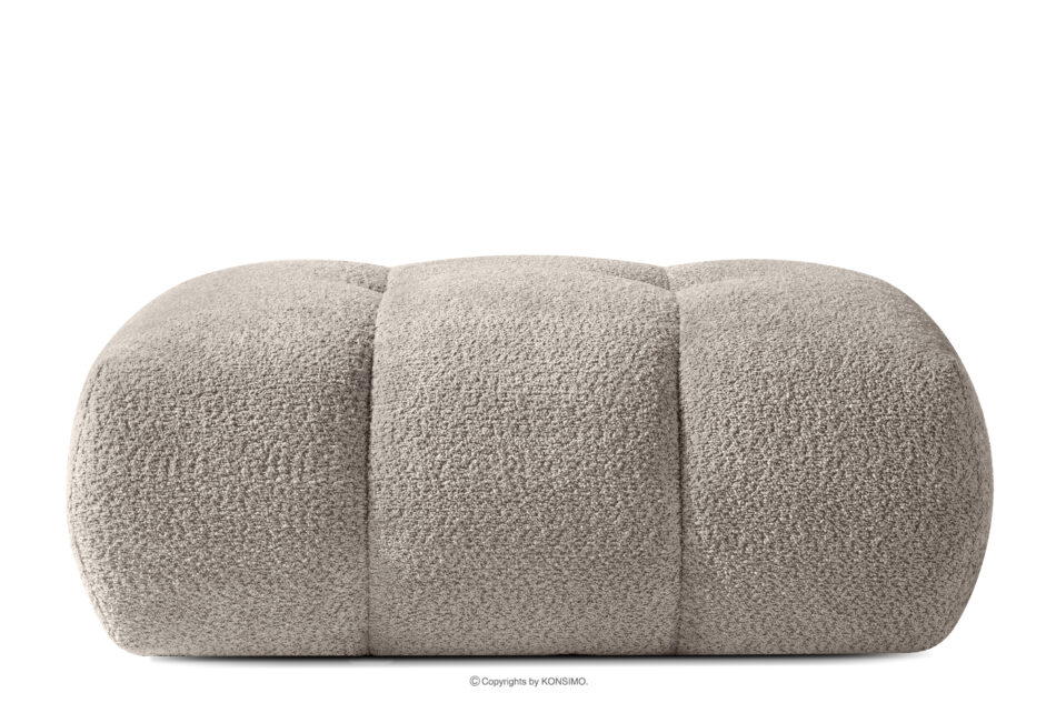 LIRA Sofa i puf w tkaninie boucle szary szary - zdjęcie 19