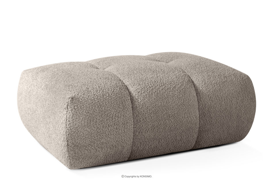 LIRA Sofa i puf w tkaninie boucle szary szary - zdjęcie 21