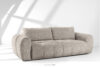 LIRA Sofa i puf w tkaninie boucle szary szary - zdjęcie 24