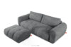 LIRA Sofa i puf boucle ciemny szary ciemny szary - zdjęcie 3