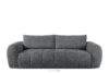 LIRA Sofa i puf boucle ciemny szary ciemny szary - zdjęcie 5