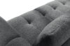LIRA Sofa i puf boucle ciemny szary ciemny szary - zdjęcie 12