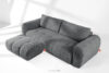 LIRA Sofa i puf boucle ciemny szary ciemny szary - zdjęcie 2