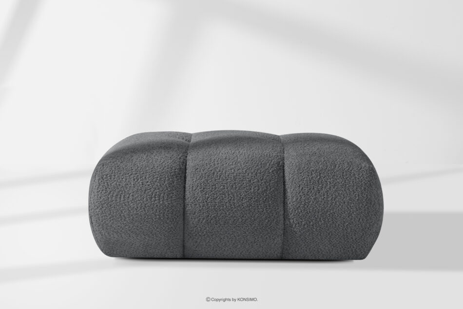 LIRA Sofa i puf boucle ciemny szary ciemny szary - zdjęcie 24