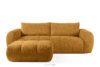 Sofa i puf boucle miodowy
