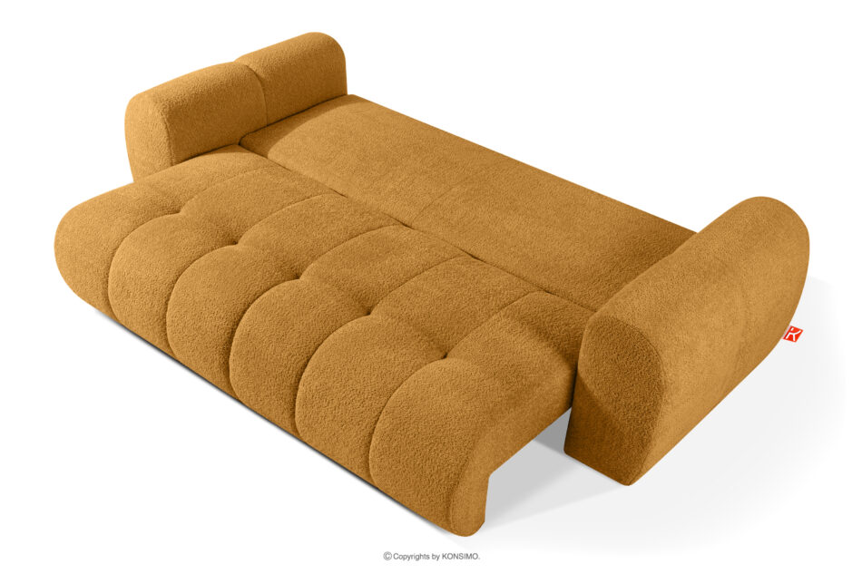LIRA Sofa i puf boucle miodowy miodowy - zdjęcie 8