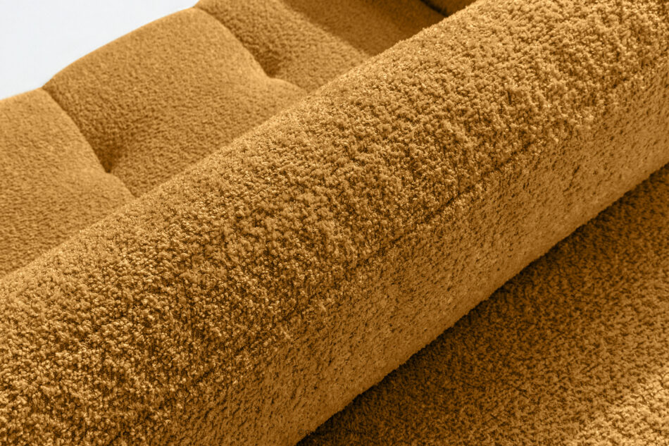 LIRA Sofa i puf boucle miodowy miodowy - zdjęcie 13
