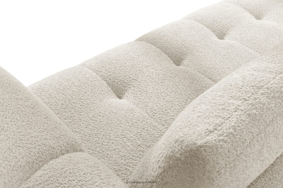 LIRA Sofa i puf w tkaninie boucle biały biały - zdjęcie 11