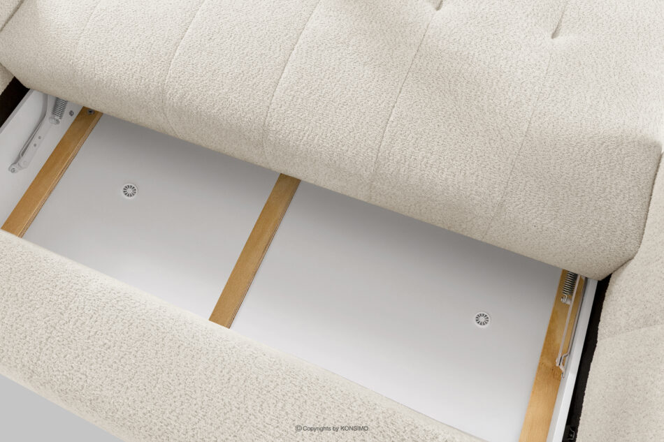 LIRA Sofa i puf w tkaninie boucle biały biały - zdjęcie 16